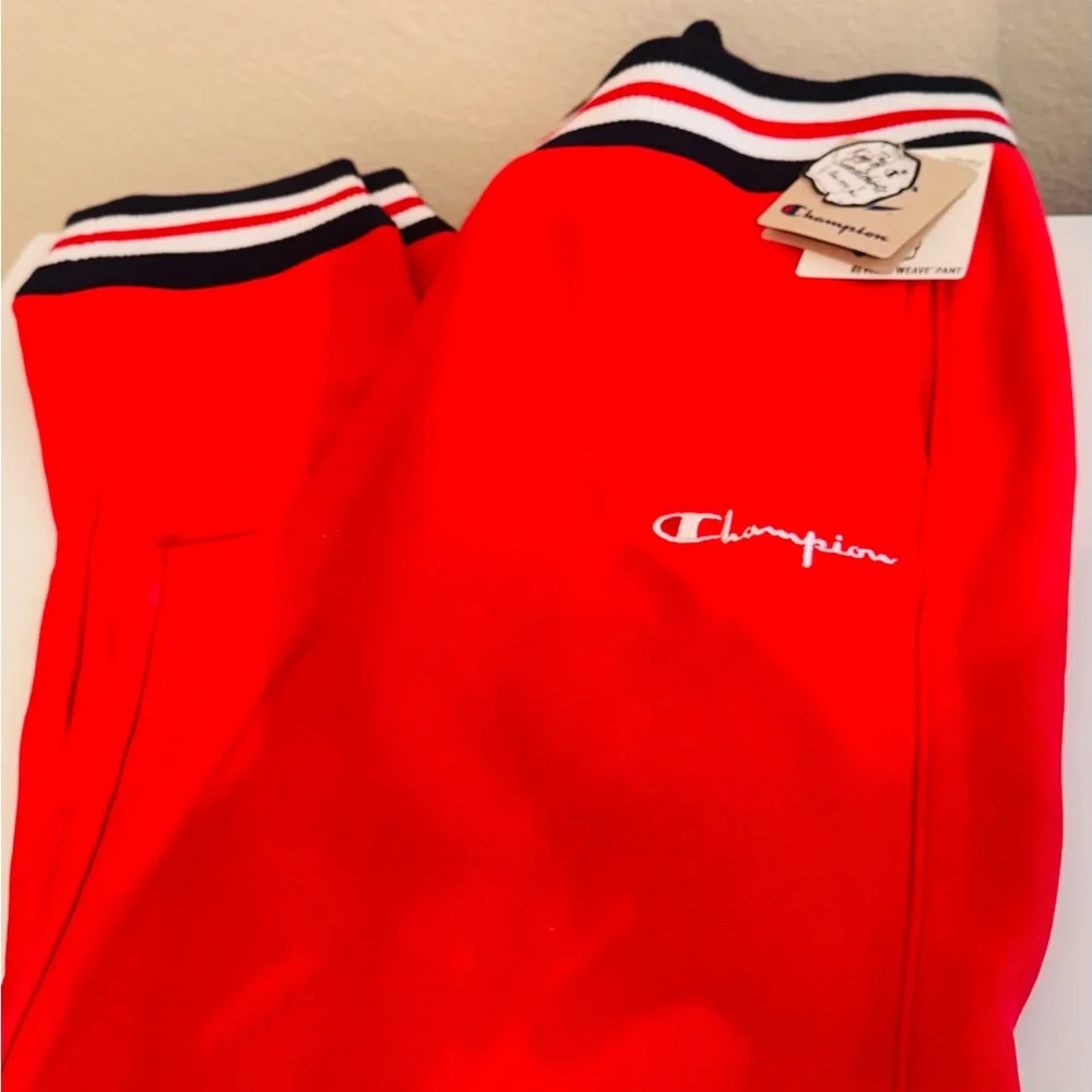 NWT Champion Reverse Weave Pant, Red Fleece, Joggers, Sweatpants, XLarge - Picture 11 of 14